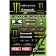 D'COR MONSTER KAWASAKI sticker sheet