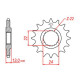 Pignon JT 16 teeth not 530 type 3411 Can-Am/Bombardier