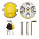 Floor anchor + 100 SRA AUVRAY XTREM PROTECT anti-theft chain