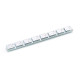 Lead adhesive balance mass (chromed) 50x40grs
