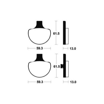 Plaquettes de frein métal fritté BENDIX MF79