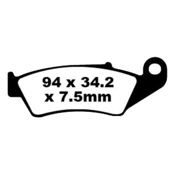 Plaquettes de frein carbone EBC FA185TT