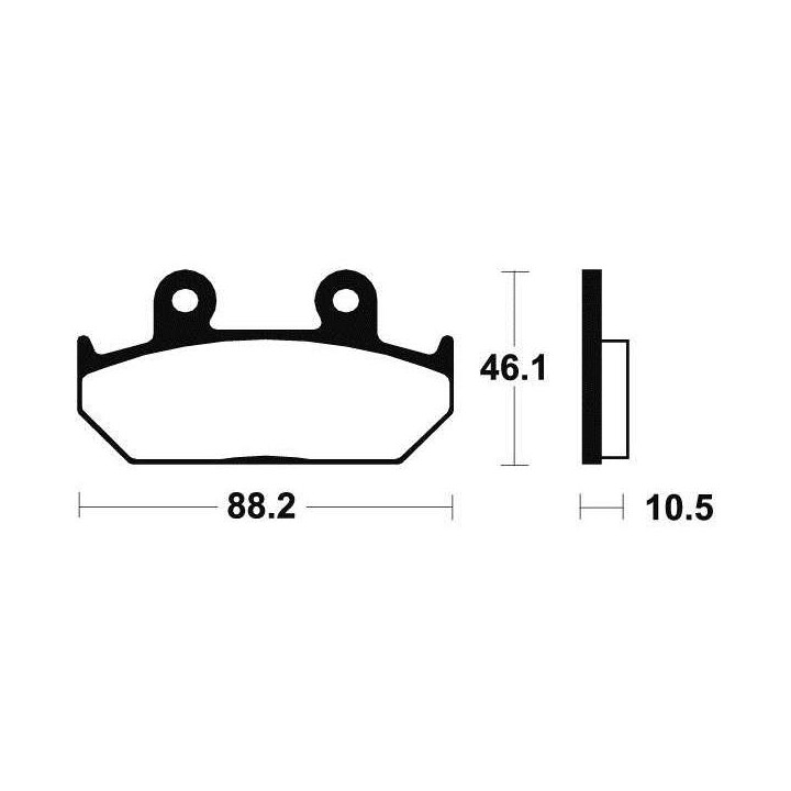 Plaquettes de frein organique BENDIX MA147