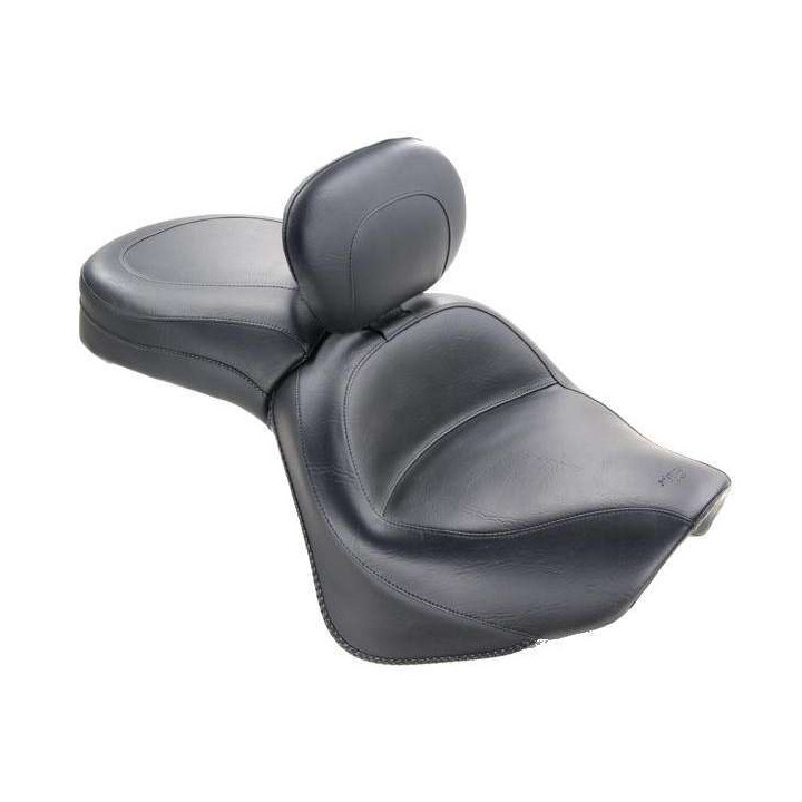 Selle confort Mustang WIDE TOURING Vintage + dosseret Kawasaki VN900 Vulcan