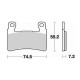 Plaquettes de frein sinter BRAKING 827CM66