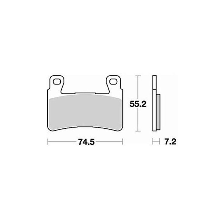 Plaquettes de frein sinter BRAKING 827CM66