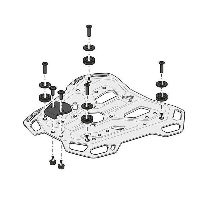 Kit topcase SW-Motech TRAX ADV Honda XL750 Transalp (GPT.01.070.70000/B)