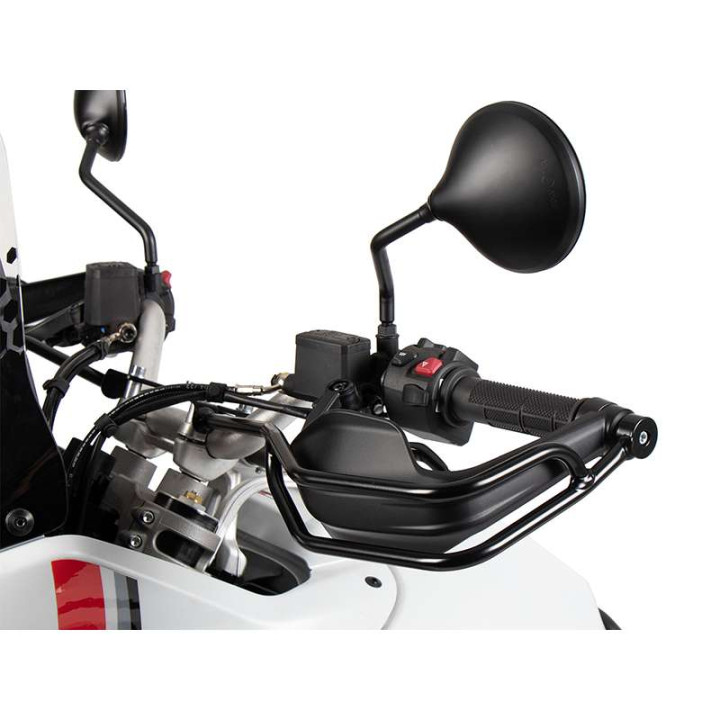 Black hand guard reinforcements Hepco &amp- Becker DUCATI DESERT X