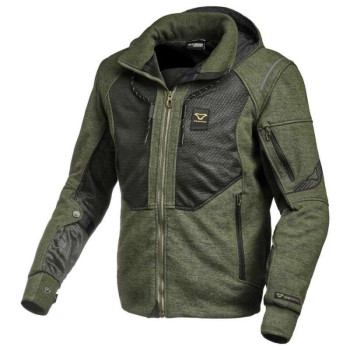 Blouson moto été Macna BREEZE Vert/Noir