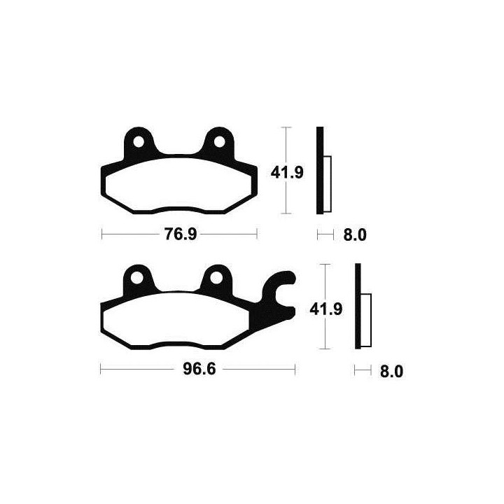 Brake pads metal fried BENDIX MOR138