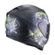 Casque Scorpion EXO-520 EVO AIR MELROSE NOIR MAT / JAUNE
