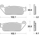 Sinter SBS 627HS brake pads