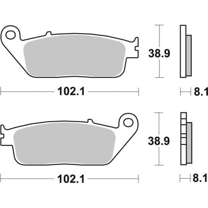 Sinter SBS 627HS brake pads