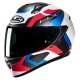 Motorcycle helmet HJC C10 TINS BLUE/BLANK/RED