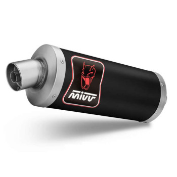 Mivv DAKAR approved muffler Inox Black (T.023.LDKB) Triumph Tiger 1200 GT/RALLY