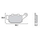 Motorcycle brake pads sinter Brembo 07HO27SP