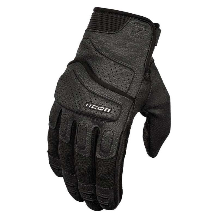 Icon SUPERDUTY 3 BLACK motorcycle gloves