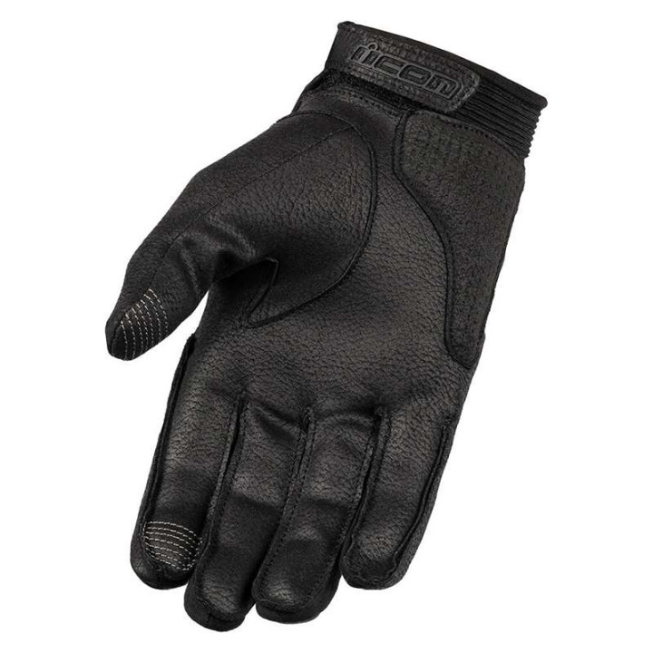 Icon SUPERDUTY 3 BLACK motorcycle gloves