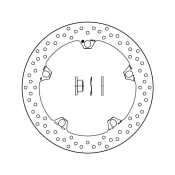 Disque de frein avant Brembo Série Oro 168B407D6 BMW R850R/GS R1100/1150GS R1200GS