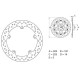 Disque de frein avant Brembo Série Oro 168B407D6 BMW R850R/GS R1100/1150GS R1200GS