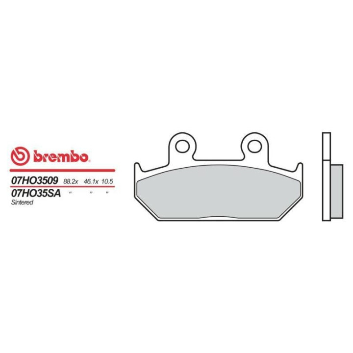 Plaquettes de frein moto sinter Brembo 07HO35SA