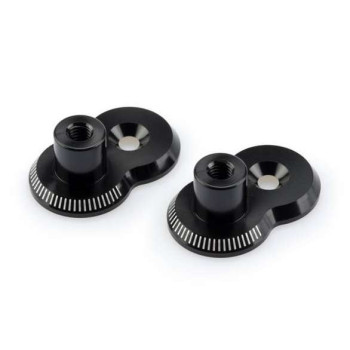 Platines de déport 20mm pour supports repose-pieds réglables Puig Platines de déport 20mm pour supports repose-pieds réglables Puig