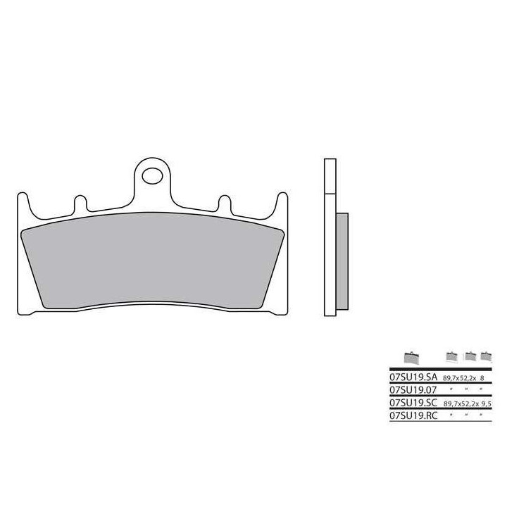 Motorcycle brake pads sinter Brembo 07SU19SA