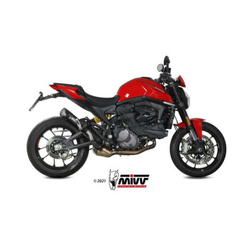Silencieux Homologué Mivv X-M5 Inox noir (D.048.LC5B) Ducati Monster 937