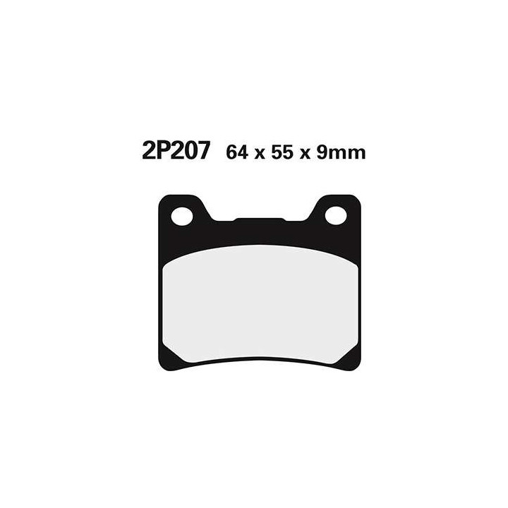 Plaquettes de frein semi-metal Nissin 2P207NS
