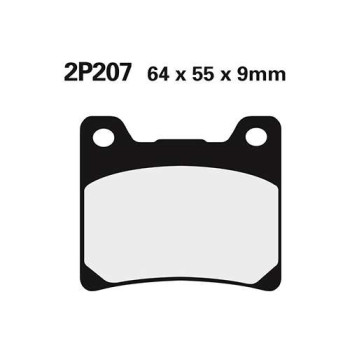 Plaquettes de frein semi-metal Nissin 2P207NS
