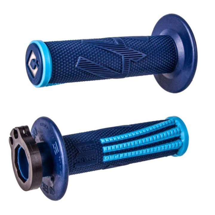 Poignées moto cross ODI EMIG PRO V2 LOCK-ON Bleu