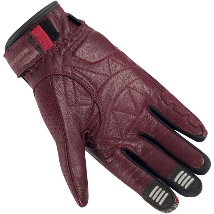 Gants moto d'été femme Bering LADY SCORE BORDEAUX