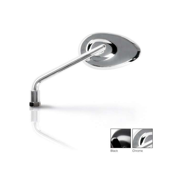 Barracuda STONE CHROME motorcycle/scooter mirrors