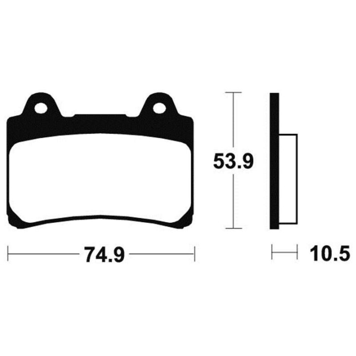 Brake plates organic motorcycle Bendix MA90