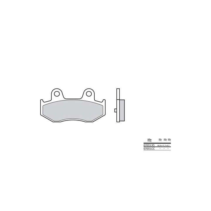 Ceramic Brake Pads BREMBO 07055CC