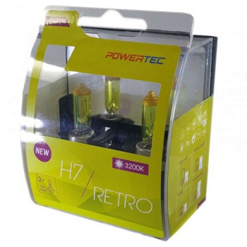 Ampoules phare vintage jaune H7 (x2) 12V 55W PX26D