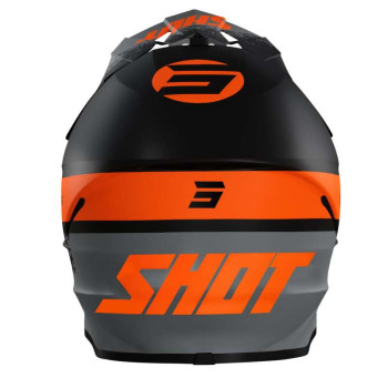 Casque moto cross Shot FURIOUS ROLL 2022 BLACK ORANGE MATT