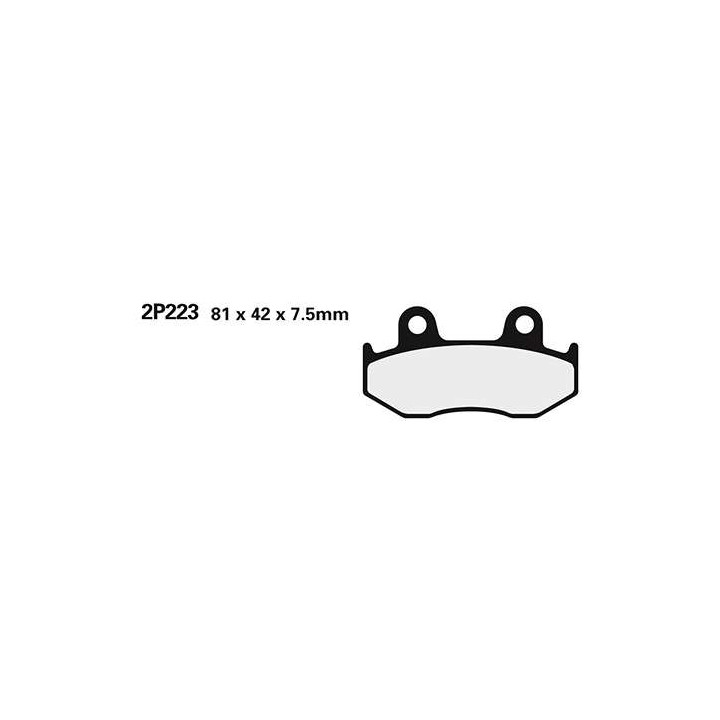 Plaquettes de frein semi-metal Nissin 2P-223GS