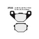 Semi-metal brake pads Nissin 2P-236NS