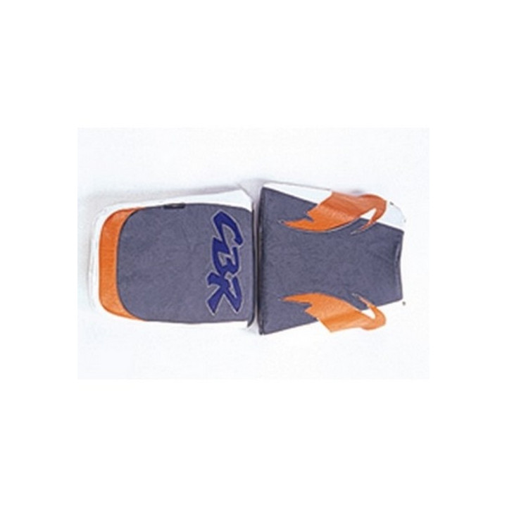 Saddle cover Bagster (2052A) Steel/White/Abricot/Letters Violet Fonce Honda CBR900 96