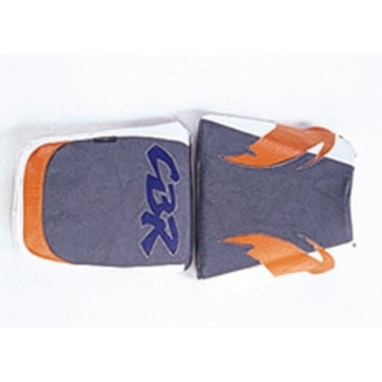 Housse de selle Bagster (2052A) Acier/Blanc/Abricot/Lettres Violet Fonce Honda CBR900 96 Housse de selle Bagster (2052A) Acier/Blanc/Abricot/Lettres Violet Fonce Honda CBR900 96