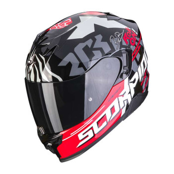 Casque Scorpion EXO-520 EVO AIR ROK BAGOROS NOIR / ROUGE