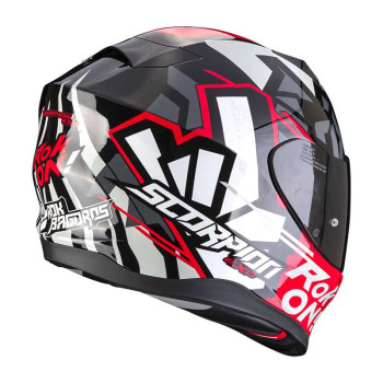 Casque Scorpion EXO-520 EVO AIR ROK BAGOROS NOIR / ROUGE