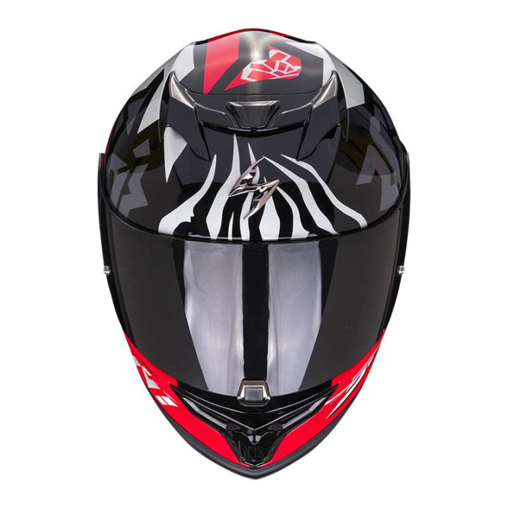 Casque Scorpion EXO-520 EVO AIR ROK BAGOROS NOIR / ROUGE
