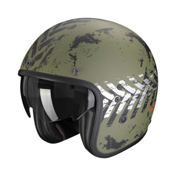 Casque Scorpion BELFAST EVO NEVADA Vert mat / Argent