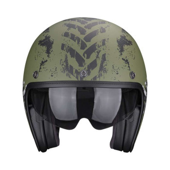 Casque Scorpion BELFAST EVO NEVADA Vert mat / Argent