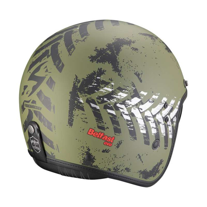 Casque Scorpion BELFAST EVO NEVADA Vert mat / Argent