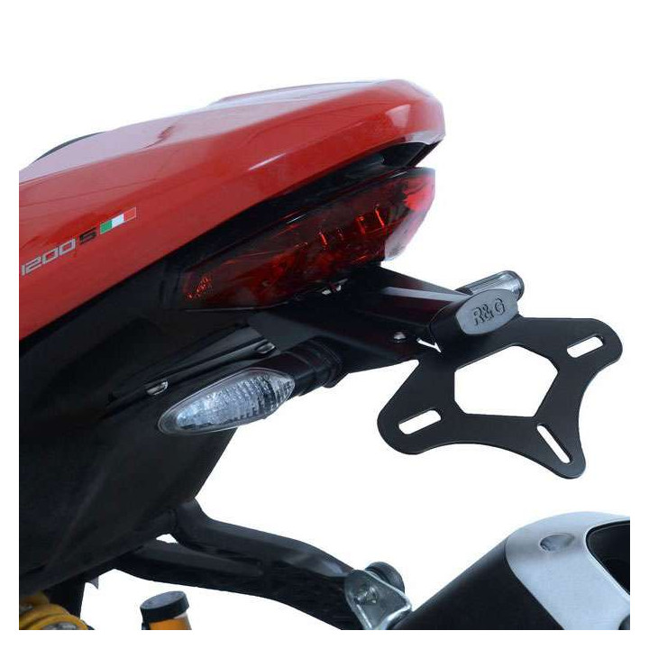 Support de plaque R&G (LP0249BK) Ducati MONSTER 1200/S 17- 1200R 18-  Support de plaque R&G (LP0249BK) Ducati MONSTER 1200/S 17- 1200R 18-