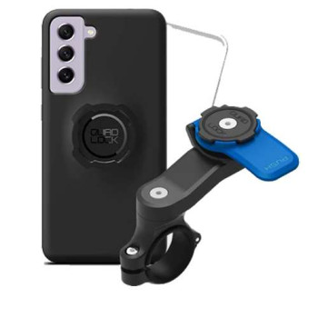 Pack Quad Lock Handlebar Mount + coque Galaxy S21 FE + protection pluie Pack Quad Lock Handlebar Mount + coque Galaxy S21 FE + protection pluie