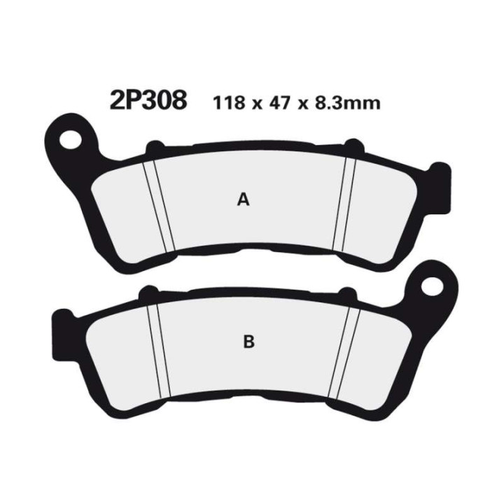 Plaquettes de frein racing sinter Nissin 2P308 ST